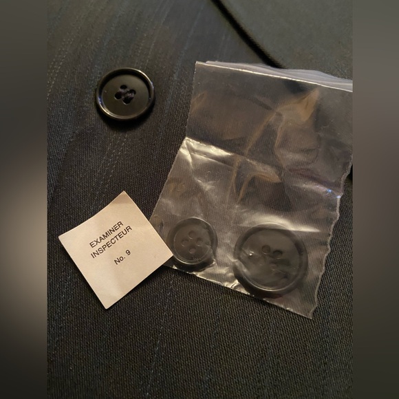 Tip Top Tailors Club International 100% wool double breasted suit jacket. Sz 40R - Picture 6 of 12